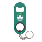 Macau-vlag Mini Flessenopener (Achterkant)
