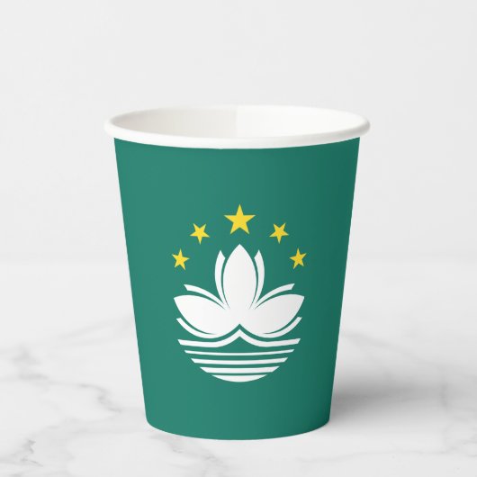 Macau vlag papieren bekers (Links)