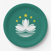 Macau-vlag Papieren Bordje (Voorkant)