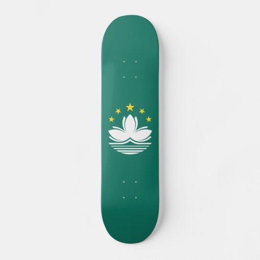 Macau-vlag Persoonlijk Skateboard (Voorkant)