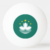 Macau-vlag Pingpongbal (Achterkant)