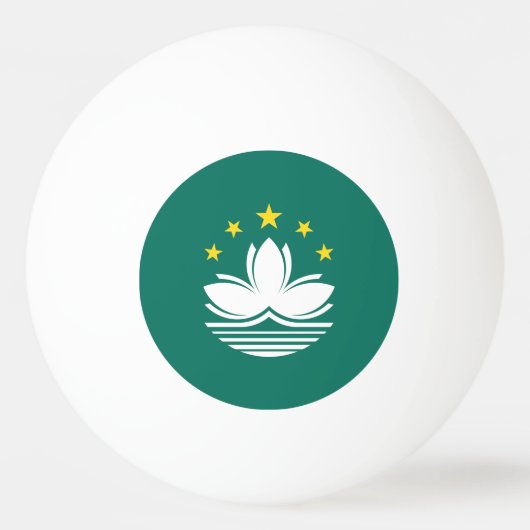 Macau-vlag Pingpongbal (Voorkant)