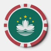 Macau-vlag Poker Chips (Voorkant)