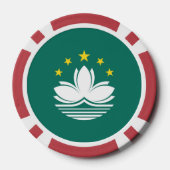Macau-vlag Poker Chips (Achterkant)
