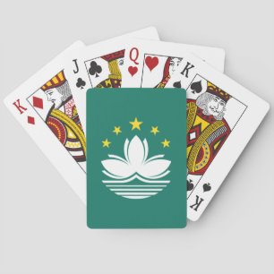 Macau vlag pokerkaarten