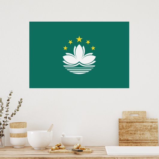 Macau vlag poster (Keuken)
