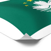 Macau Vlag Poster Print (Hoek)