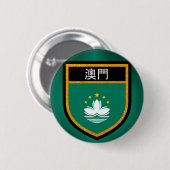 Macau-vlag Ronde Button 5,7 Cm (Voorkant /achterkant)