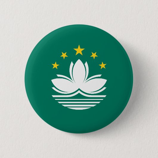 Macau-vlag Ronde Button 5,7 Cm (Voorkant)