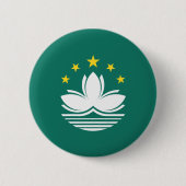 Macau-vlag Ronde Button 5,7 Cm (Voorkant)
