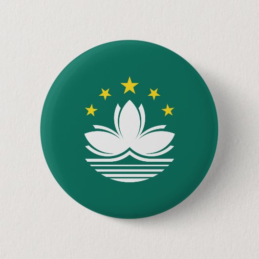 Macau-vlag Ronde Button 5,7 Cm (Voorkant)
