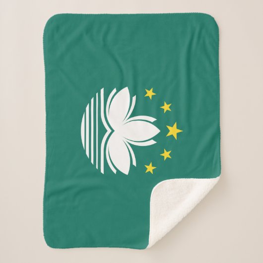 Macau-vlag Sherpa Deken (Voorkant)