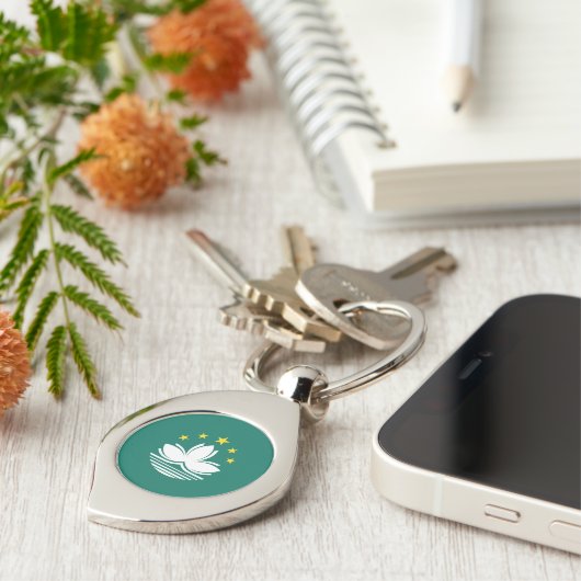 Macau-vlag Sleutelhanger (Zijkant)