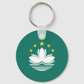 Macau-vlag Sleutelhanger (Voorkant)