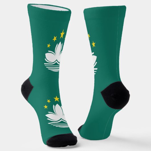 Macau-vlag Sokken (Gebogen)