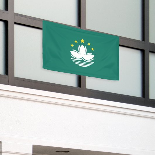Macau-vlag Spandoek (Buitenkant Gebouw)