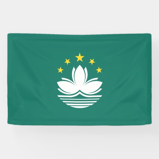 Macau-vlag Spandoek (Horizontaal)