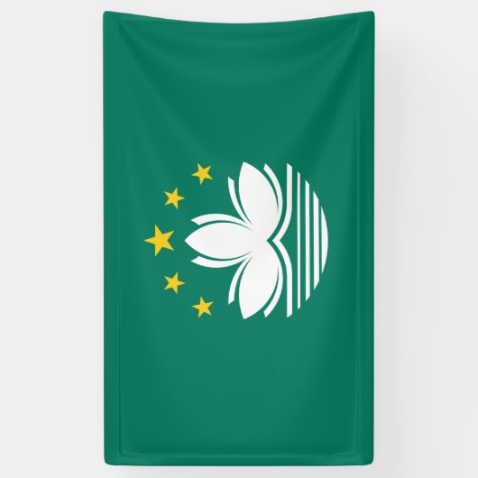 Macau-vlag Spandoek (Verticaal)