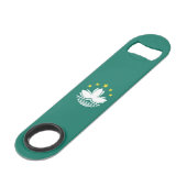 Macau-vlag Speed Flessenopener (Voorkant Gekanteld)