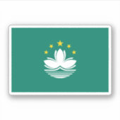 Macau-vlag Sticker (Voorkant)
