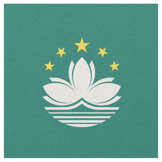 Macau-vlag Stof (Close Up)