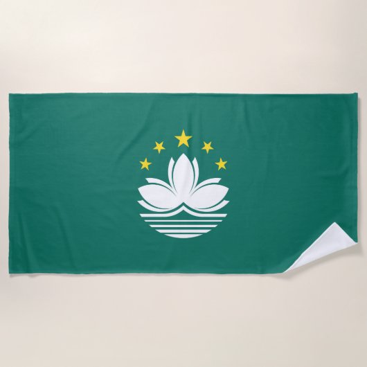 Macau-vlag Strandlaken (Voorkant)