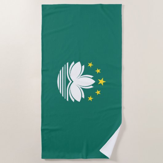 Macau-vlag Strandlaken (Voorkant)