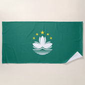 Macau-vlag Strandlaken (Voorkant)