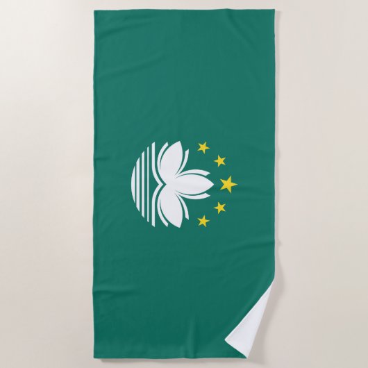 Macau-vlag Strandlaken (Voorkant)