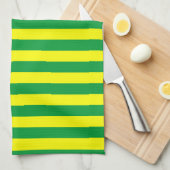 Macau vlag strepen land lijnen symbool groen geel theedoek (Quarter Fold)