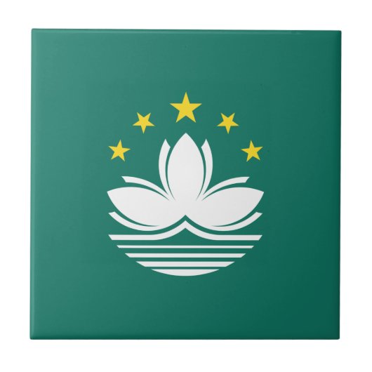Macau-vlag Tegeltje (Voorkant)