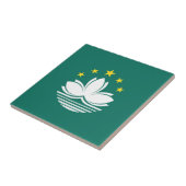 Macau-vlag Tegeltje (Zijkant)