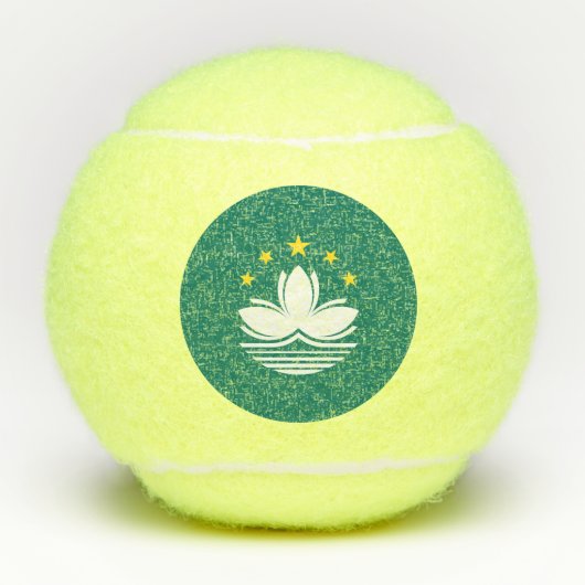 Macau-vlag Tennisballen (Voorkant)