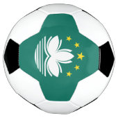 Macau-vlag Voetbal (Gedraaid)