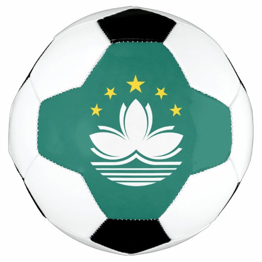 Macau-vlag Voetbal (Voorkant)