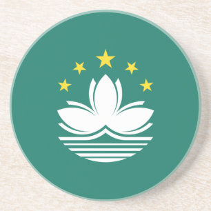 Macau vlag zandsteen onderzetter