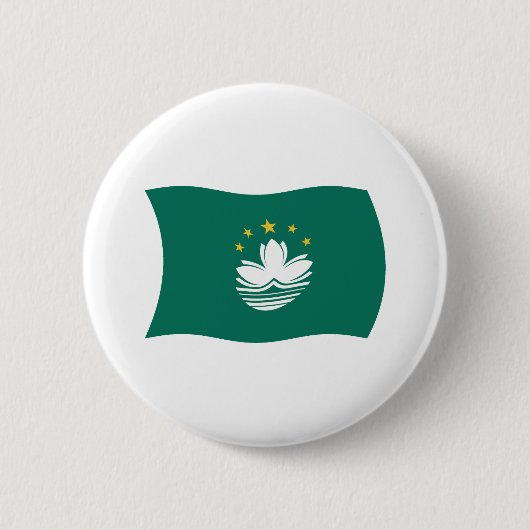 Macau-vlagknop Ronde Button 5,7 Cm (Voorkant)