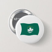 Macau-vlagknop Ronde Button 5,7 Cm (Voorkant /achterkant)
