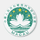 Macau-wapenschild Magneet (Voorkant)