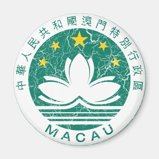 Macau-wapenschild Magneet (Voorkant)
