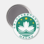 Macau-wapenschild Magneet (Voorkant / Achterkant)