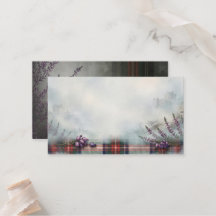 MacAulay Tartan Heather Huwelijks Plaatskaart
