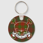 MacAulay Tartan Skull Sleutelhanger (Voorkant)