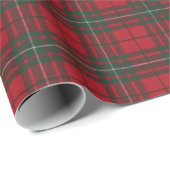 MacAuley Red Modern Original Scottish Tartan Cadeaupapier (Rol Hoek)
