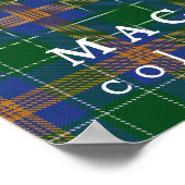 MacAuliffe Tartan Kleuren van Ierland Poster (Hoek)