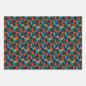 Macaw And Hibiscus Pattern Inpakpapier Vel (Voorkant 3)