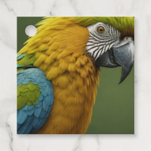 Macaw Bedankjes Labels (Voorkant)