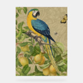 Macaw Blue Yellow Tropical Oerwoud Antiek Acryl Bord (Voorkant)