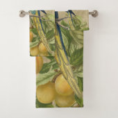 Macaw Blue Yellow Tropical Oerwoud Antiek Bad Handdoek (Insitu)