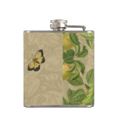 Macaw Blue Yellow Tropical Oerwoud Antiek Heupfles (Achterkant)